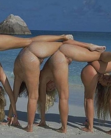 Five Girls on a beach